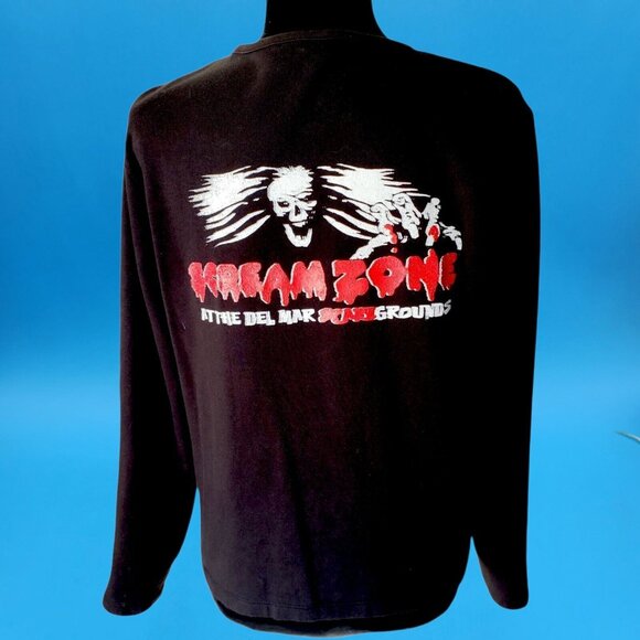 Scream Zone Staff Jacket Halloween Haunted Resources De Mar Fair Grounds XL - Picture 2 of 12